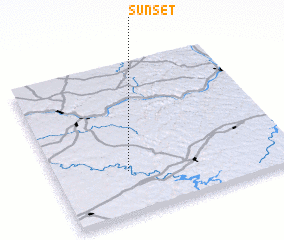 3d view of Sunset