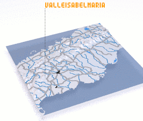 3d view of Valle Isabel María