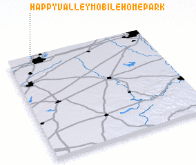 3d view of Happy Valley Mobile Home Park