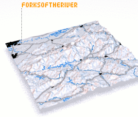 3d view of Forks of the River