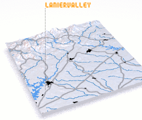 3d view of Lanier Valley