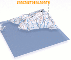 3d view of San Cristóbal Norte