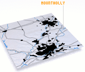 3d view of Mount Holly
