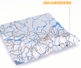 3d view of San Juan Arriba