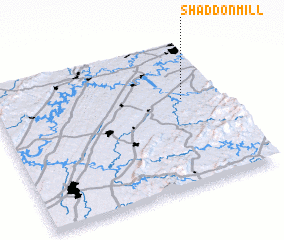 3d view of Shaddon Mill