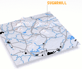 3d view of Sugar Hill