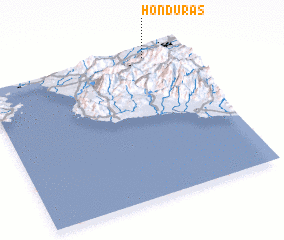 3d view of Honduras