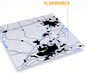 3d view of Olive Branch