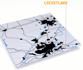 3d view of Locust Lake