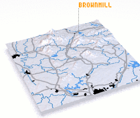 3d view of Brown Mill