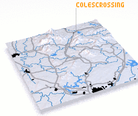 3d view of Coles Crossing