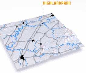 3d view of Highland Park