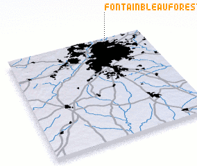 3d view of Fontainbleau Forest