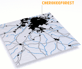 3d view of Cherokee Forest