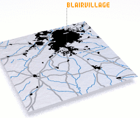 3d view of Blair Village