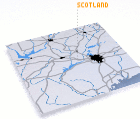 3d view of Scotland