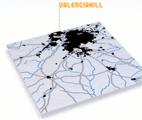 3d view of Valencia Hill