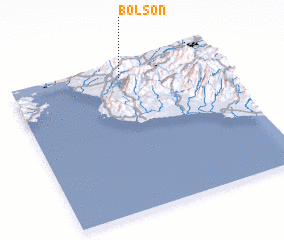 3d view of Bolsón