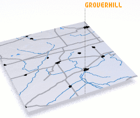 3d view of Grover Hill