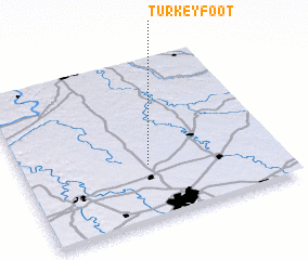 3d view of Turkey Foot