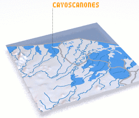 3d view of Cayos Cañones