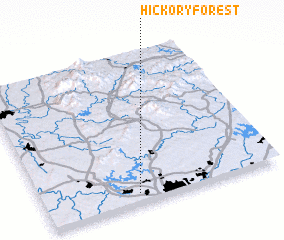 3d view of Hickory Forest