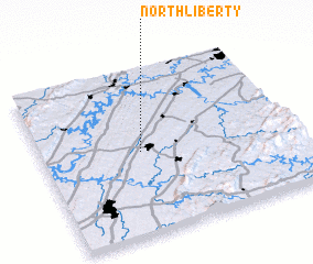 3d view of North Liberty