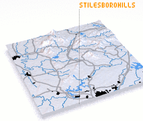 3d view of Stilesboro Hills