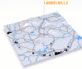 3d view of Laurel Hills