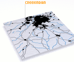 3d view of Creek Indian