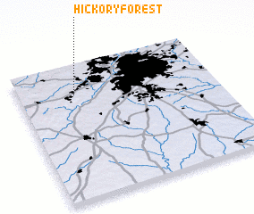 3d view of Hickory Forest