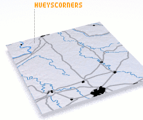 3d view of Hueys Corners