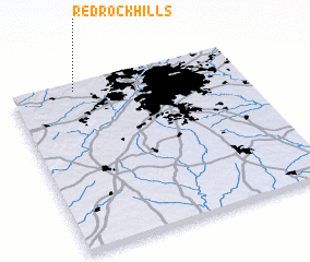 3d view of Red Rock Hills