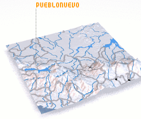 3d view of Pueblo Nuevo