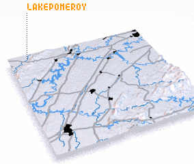 3d view of Lake Pomeroy