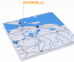 3d view of Boyne Falls