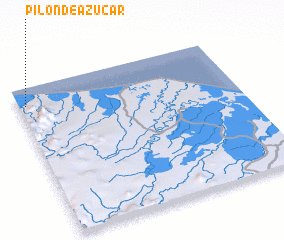 3d view of Pilón de Azúcar