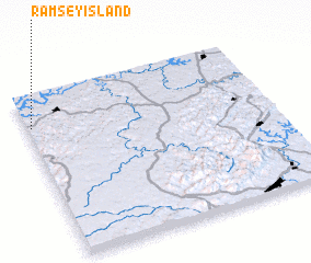 3d view of Ramsey Island