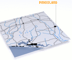 3d view of Pine Island