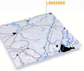 3d view of Lake Park