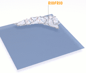 3d view of Río Frío