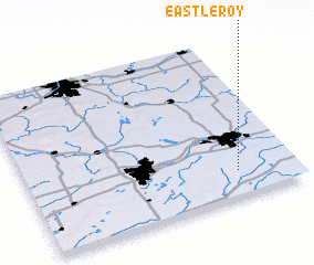 3d view of East Leroy