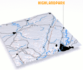 3d view of Highland Park
