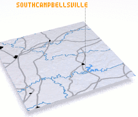 3d view of South Campbellsville