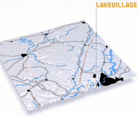 3d view of Lake Village