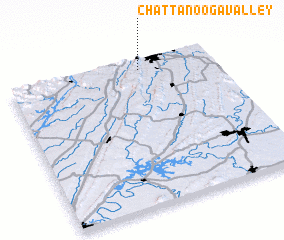 3d view of Chattanooga Valley