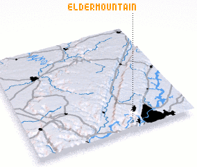 3d view of Elder Mountain