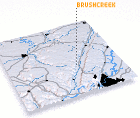 3d view of Brush Creek