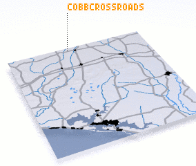 3d view of Cobb Cross Roads