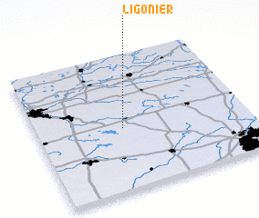 3d view of Ligonier